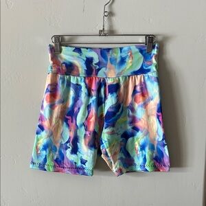 Colorful Abstract Patterned Shorts